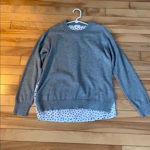 ❄️ Girl’s mix media sweater